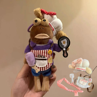 搞怪玩偶比奇堡居民娃衣海绵比奇堡毛绒玩偶娃衣可爱呆呆鱼厨师