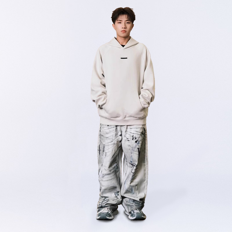 MURRAAER 日常系列烧花破洞连帽卫衣重磅新品