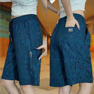 薄款 潮流冰丝休闲裤 大码 尾货处理运动短裤 五分裤 夏季 直筒爆款 女款