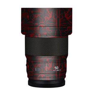 漫步驴适用于松下S 50F1.8镜头保护膜50f1.8贴膜贴纸彩色贴皮纹3M