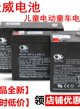 6V4AH4.5AHV7ah 6V12V儿童电动玩具汽车摩托童车蓄电池电瓶充电器
