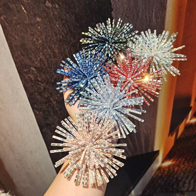 轻奢精致立体水钻绽放烟花气质女人（别针款）皇冠配饰WW176