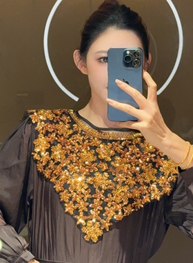 经典轻奢满天星绽放花朵魅力气质女人披肩AZ975