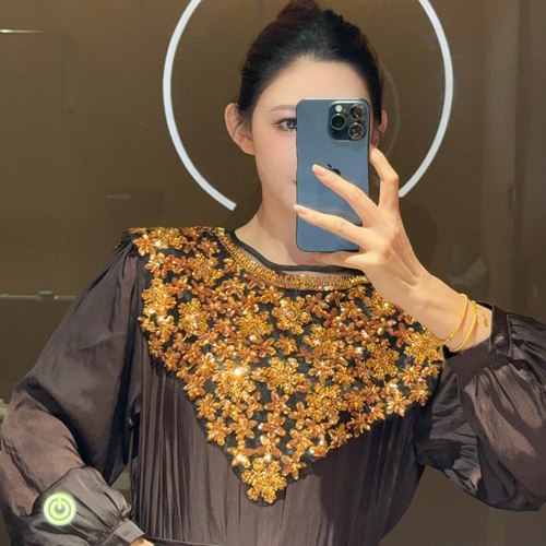 经典轻奢满天星绽放花朵魅力气质女人披肩AZ975