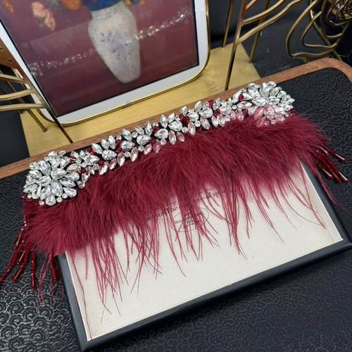 轻奢满钻氛围感毛毛雪花水钻（磁吸款）皇冠配饰WW049