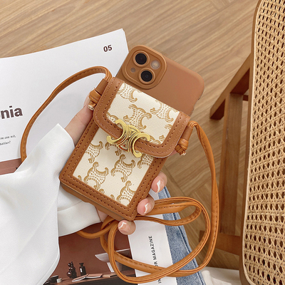 K80适用小米15手机壳Turbo4红米Note14 13R 12竖挎零钱包Redmi13C 14C卡包K70K60K50至尊版Ultra皮质Civi5Pro