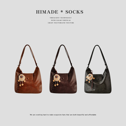 Himade小众设计感休闲单肩包女