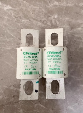 拆机件CFriend友容EVXE-500A熔断器，220VDC额定电压