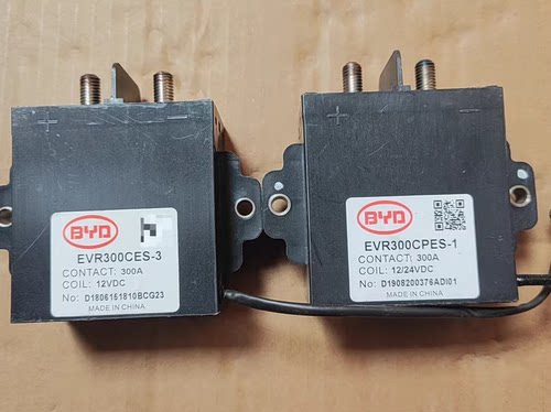 比亚迪BYD继电器 型号EVR300CES-3、EVR300CPES-1