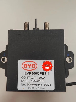 比亚迪BYD EVR300CPES-1高压继电器 300A/200A大电流，12/24VDC线