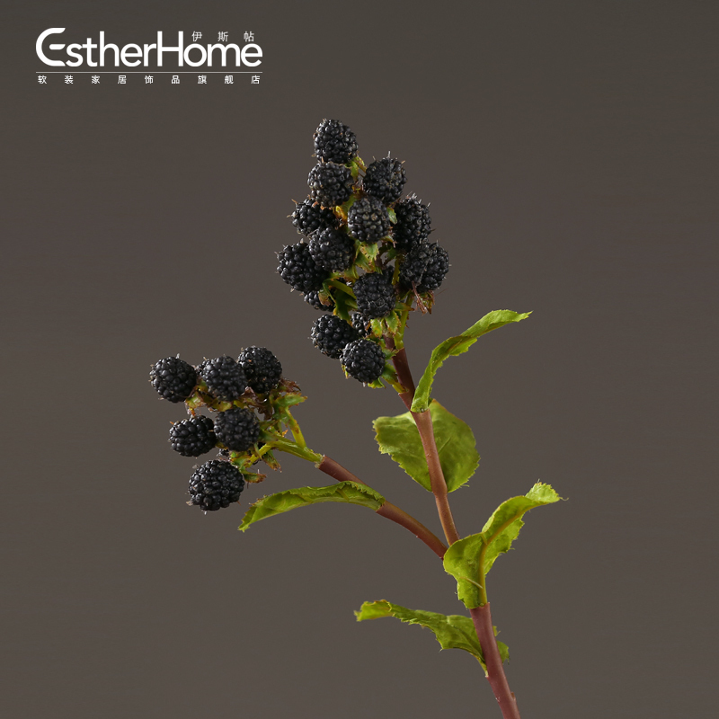 高仿真桑葚果假花绢花 家居装饰品摆件 创意餐厅客厅插花花艺花卉