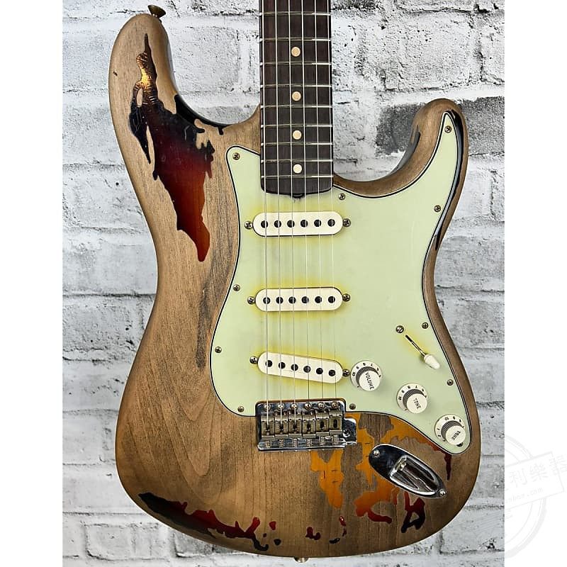 88折Fender芬达Custom Shop Rory Gallagher签名Strat做旧电吉他