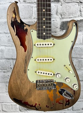 88折Fender芬达Custom Shop Rory Gallagher签名Strat做旧电吉他
