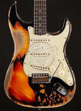 88折Fender芬达Custom Shop LTD 60/63 Strat男女通用做旧电吉他