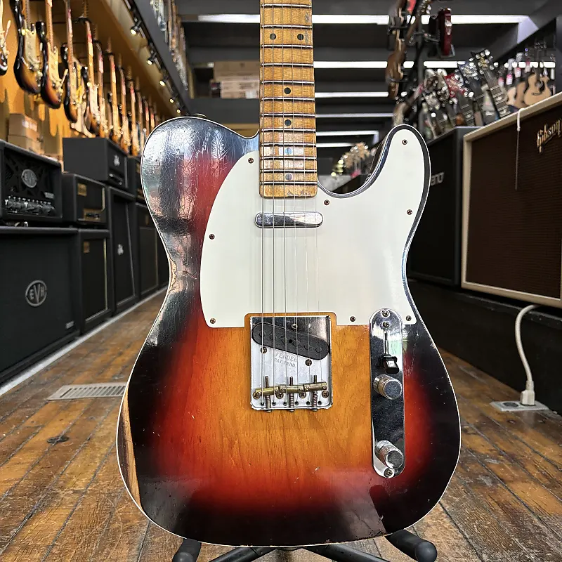 88折Fender 芬达Custom Shop 59 Tele Custom Reliczu做旧电吉他