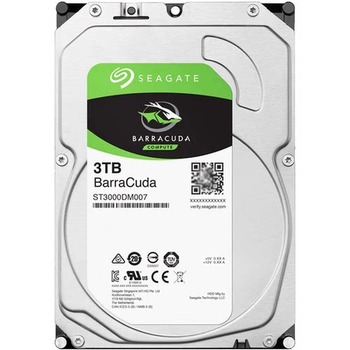 Seagate/希捷ST3000DM007 酷鱼7200转电脑3t机械硬盘垂直3tb监控