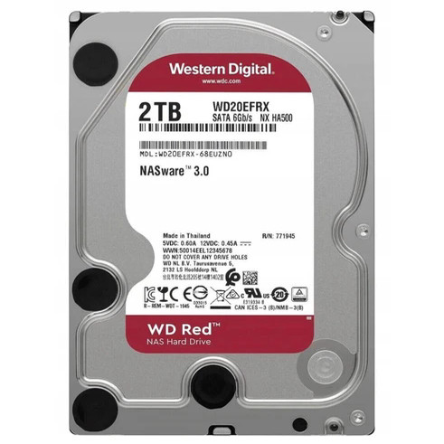 WD/西部数据WD20EFRX 2TB硬盘2T红盘64M NAS3.0西数2T红盘