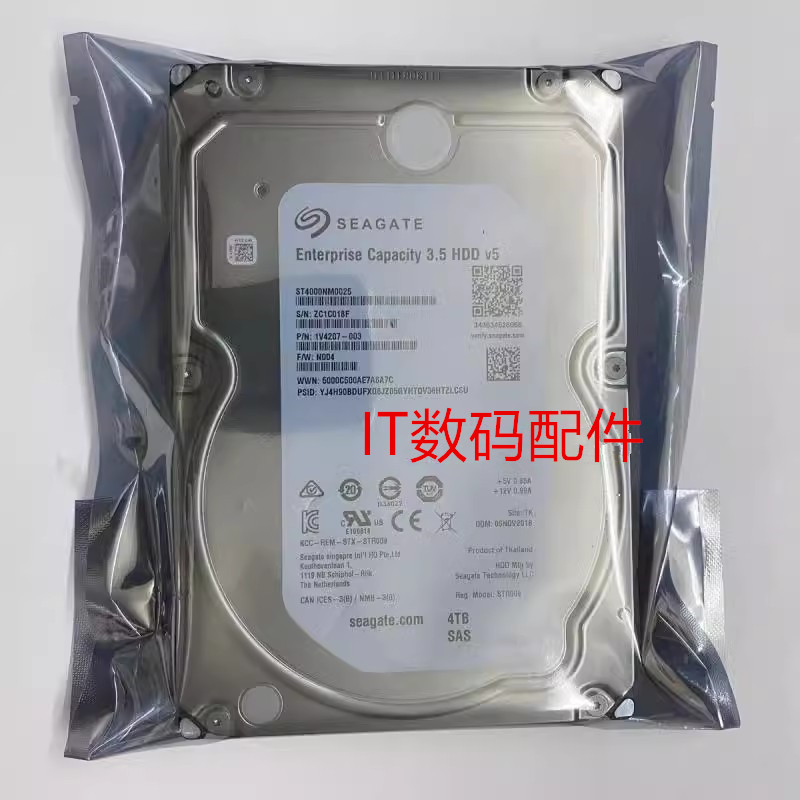 DELL ST4000NM0025 0YXG4K 1V4207-150 4T SAS 7.2K 3.5 12G 硬盘