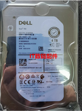DELL ST4000NM0025 0YXG4K 1V4207-150 4T SAS 7.2K 3.5 12G 硬盘