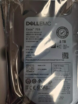 全新 DELL 8TB 8T SAS 12G 3.5 00N660 ST8000NM014A 0N660硬盘