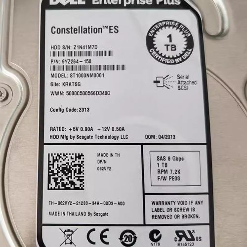 DELL PS6100 PS4100 1TB SAS 3.5 062VY2 ST1000NM0001 EQ存储盘