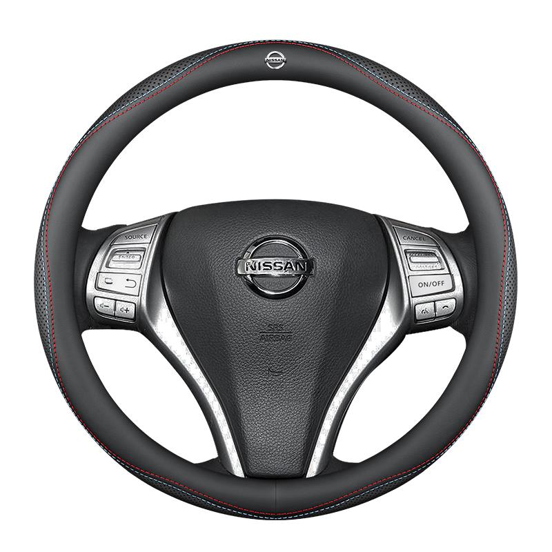 适用于真皮方向盘套日产骐达轩逸天籁奇骏逍客劲客蓝鸟楼兰把套