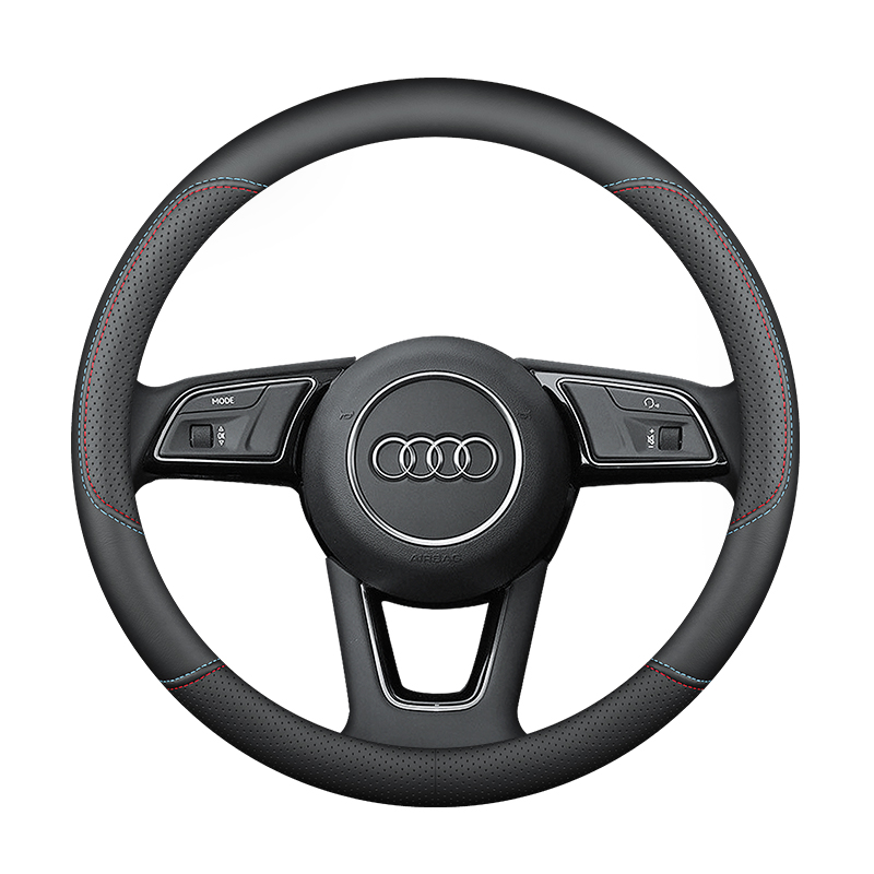 奥迪真皮方向盘套新A4L A6L A3 Q2L Q3 Q5L Q7 A5 A7夏季汽车把套