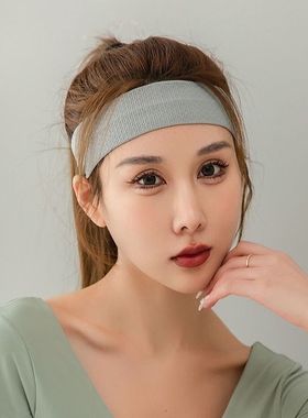 网红发带运动跑步头巾吸水速干柔软头带汗巾成年人夏季导汗束发带