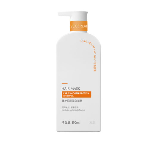韩方五谷臻护柔顺蛋白发膜800ml
