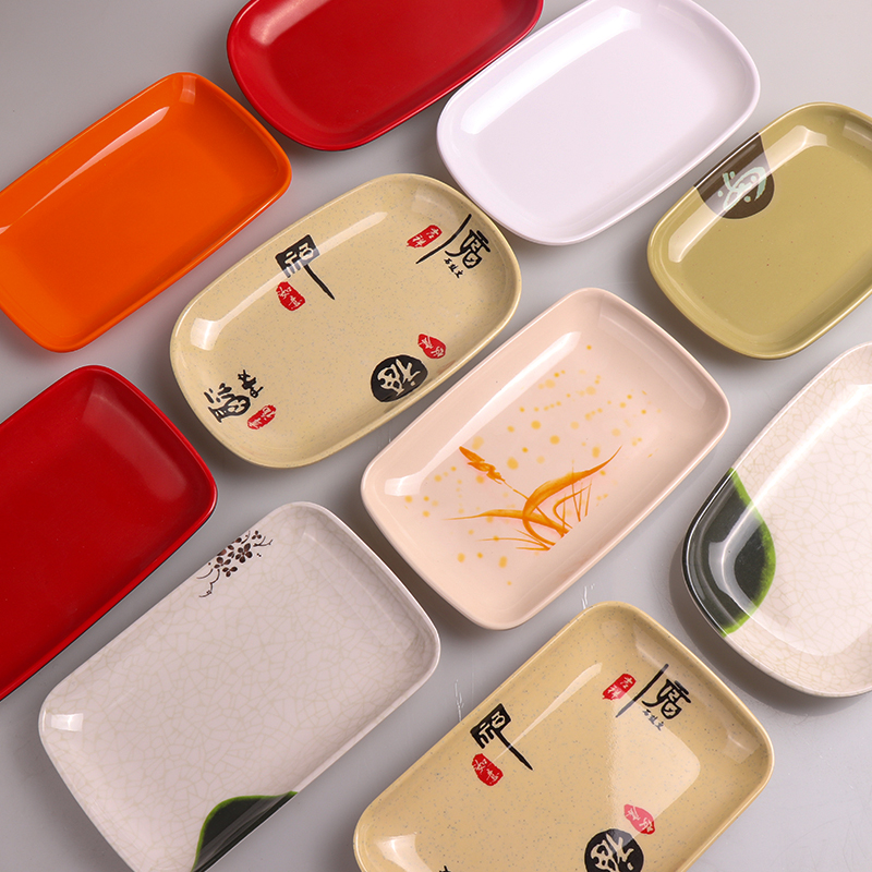 肠粉盘仿瓷烧烤盘火锅自助餐盘