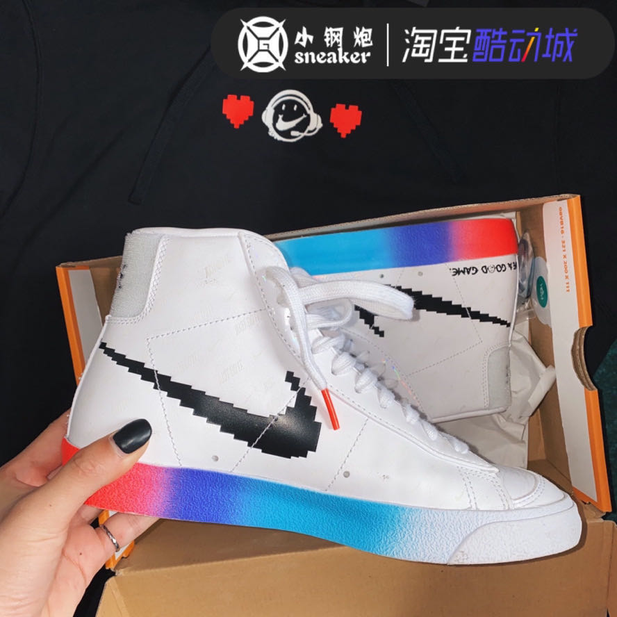 nikeblazermid77全息镭射电玩