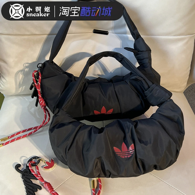 adidas阿迪达斯三叶草蛇年新年款运动单肩挎包云朵牛角包 JY8573