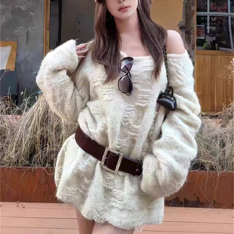 立体编织慵懒松弛感针织上衣