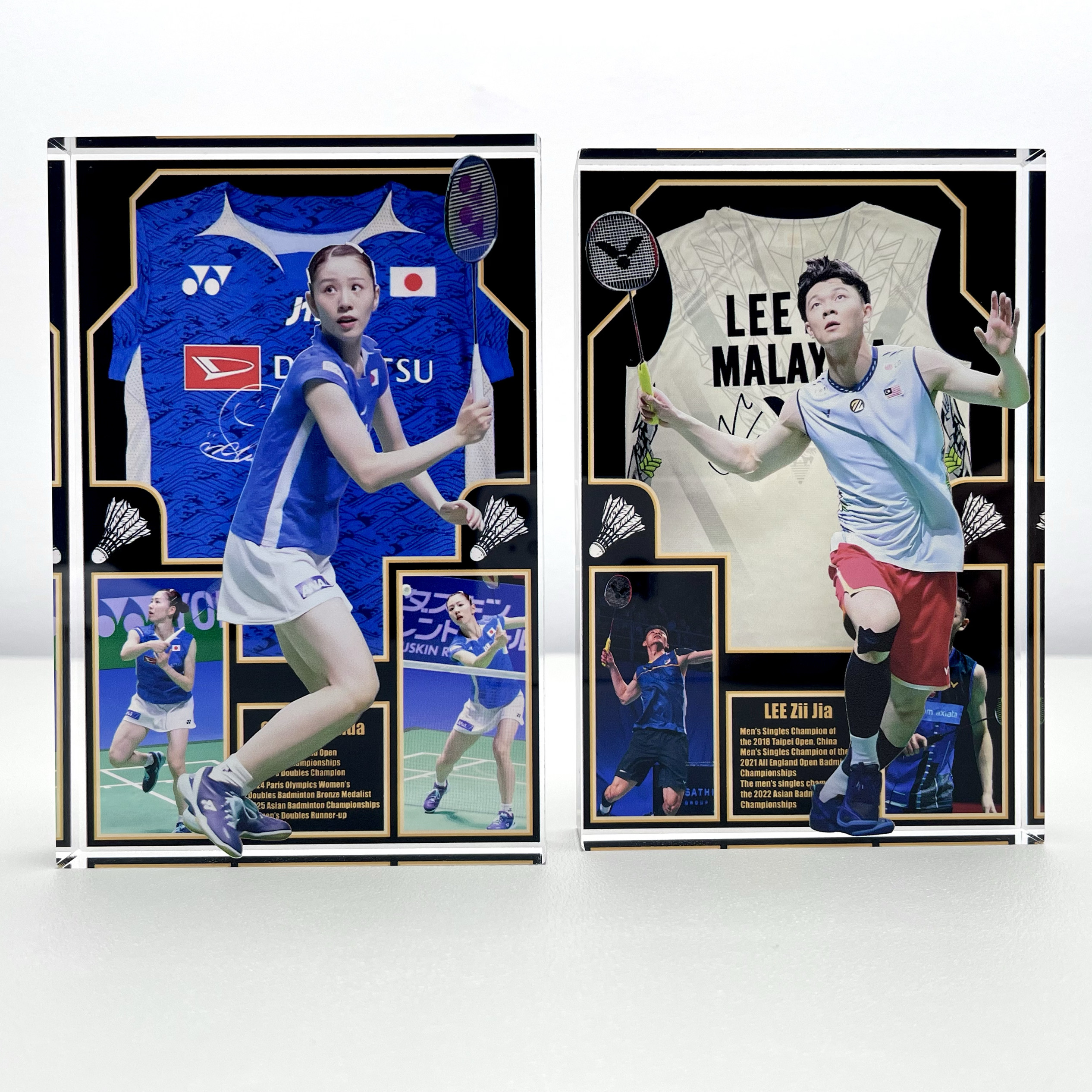 志田千阳羽毛球运动员李梓嘉周边亚克力桌面摆件送朋友礼物摆台