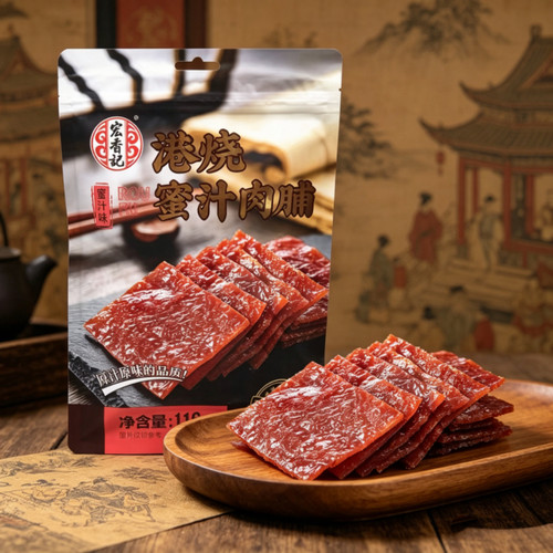 宏香记港烧蜜汁肉脯芝士肉铺