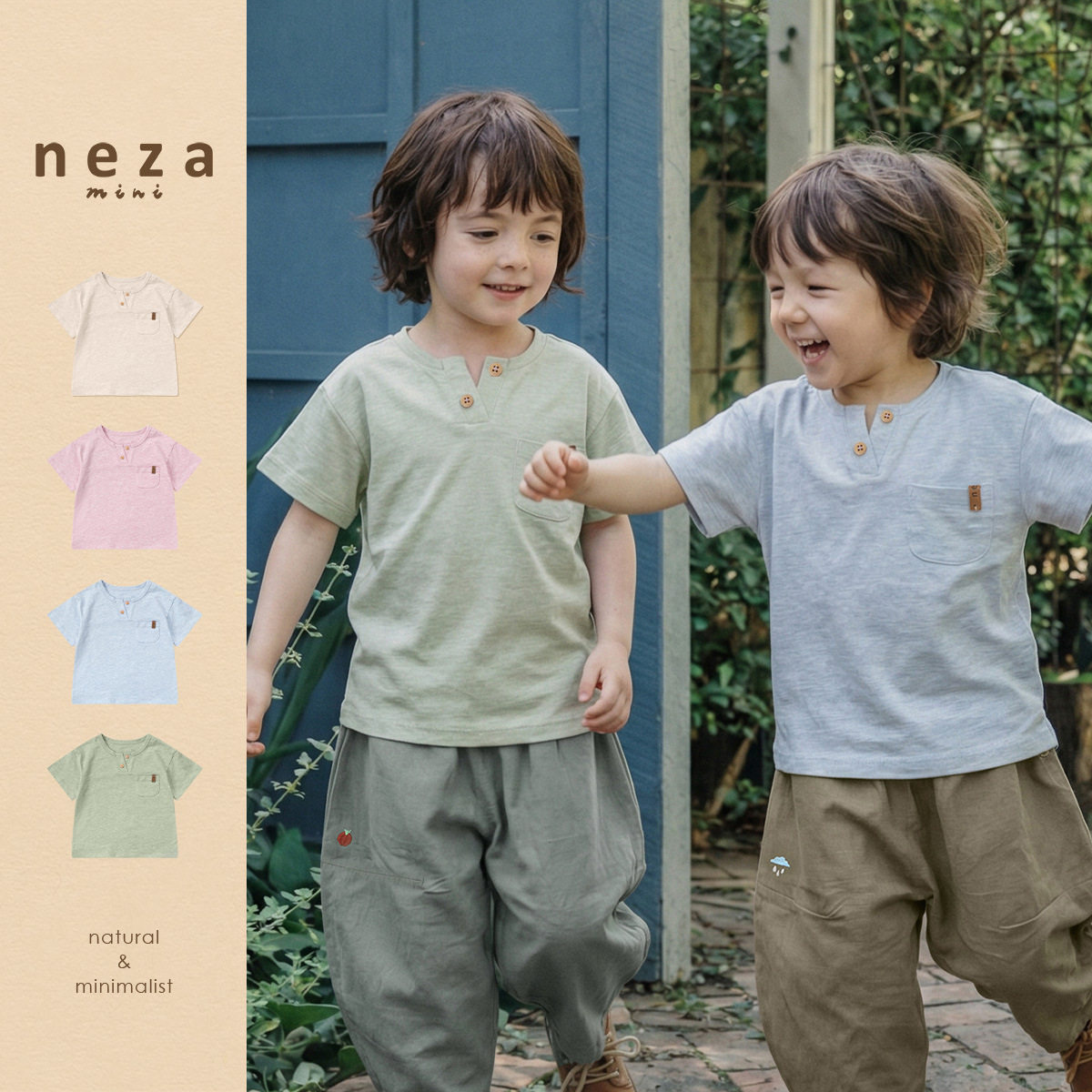 休闲短袖neza【春野日和】T恤