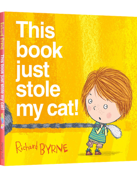 英文原版 This book just stole my cat! 这本书偷了我的猫 精装 儿童英语启蒙图画故事书 Richard Byrne