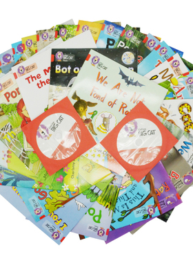 自然拼读 级别2 红色套装AB 柯林斯大猫自然拼读系列 Collins Big Cat Phonics Red 28册 Band 2 附赠2CD 3-4岁 英文原版