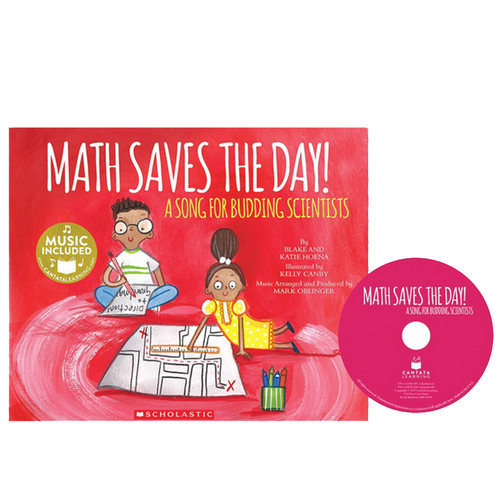 【自营】英文原版 Cantata Learning系列 Math Saves The Day 绘本附CD 通过歌谣和图片轻松数学 STEM绘本 Scholastic