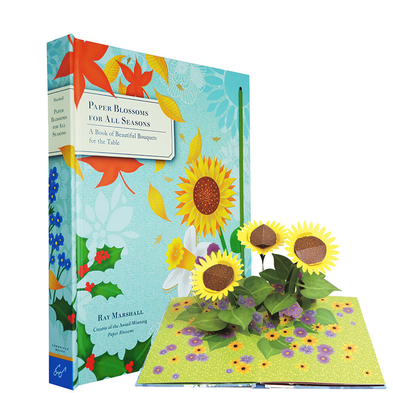 英文原版 paper blossoms for all seasons 四季纸花 立体工艺艺术书