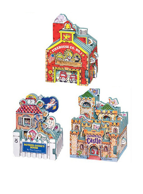 英文原版 Workman Mini House迷你屋城堡屋系列 Mother Goose's House/The Enchanted Castle /The Enchanted Castle造型书