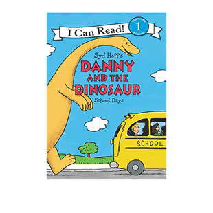 and the 儿童分级读物 英文原版 启蒙阅读图画故事书 Days Danny School 丹尼和恐龙 Dinosaur