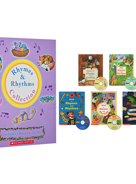 英文原版儿童歌谣绘本 Book of Rhymes and Rhythms Complete 5册附CD 吴敏兰书单推荐
