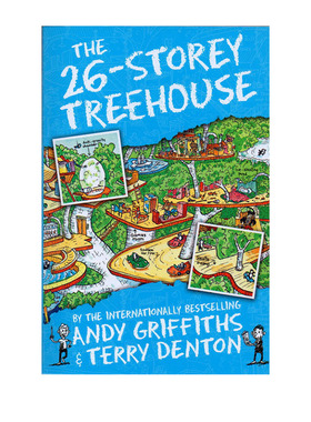 小屁孩树屋历险记 英文原版 The 26-Storey Treehouse 疯狂树屋历险记 Andy Griffiths 初级章节书 7-12岁