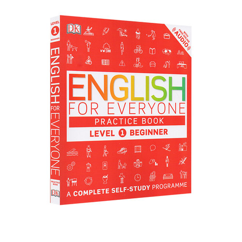 英文原版 DK新视觉 人人学英语 English for Everyone Level 1 Beginner Practice 入门级英语自学练习册书籍 雅思托福用书