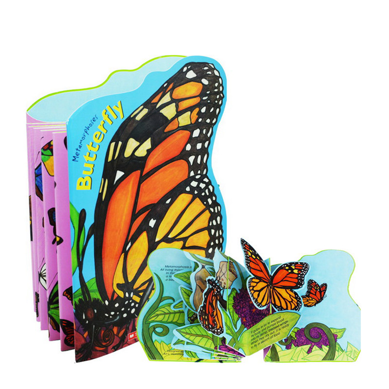 英文原版 蝴蝶变形记造型书 超好玩的立体翻翻书 metamorphoses