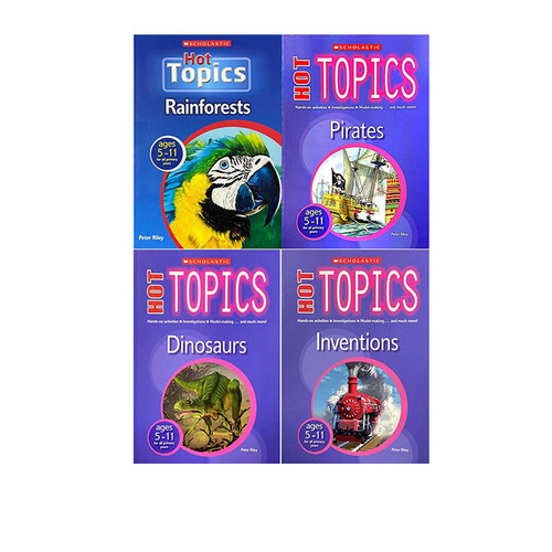 【孤品清仓】英文原版 Dinosaurs/Rainforests Hot Topics系列 5-11岁 4册合售 恐龙 热带雨林 知识科普启蒙 scholastic 学乐出品