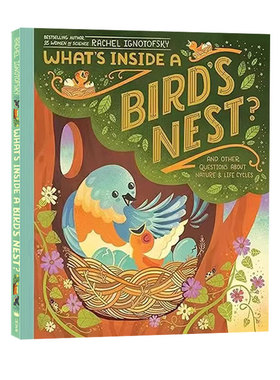 英文原版 Whats Inside A Birds Nest 鸟巢的构造 儿童科普精装绘本 动物图画书 Rachel Ignotofsky