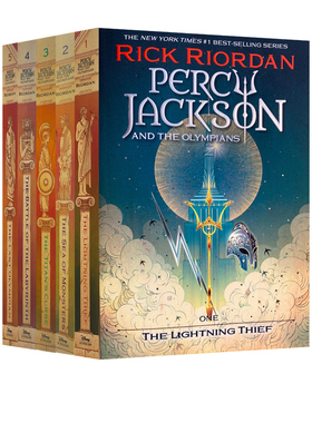 英文原版 波西杰克逊 22年全新封面 Percy Jackson and the Olympians 波西杰克逊与奥林匹克 5册 奇幻冒险小说 青少年英语