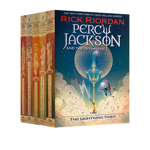 5册 青少年英语 Percy the Olympians and 22年全新封面 Jackson 奇幻冒险小说 英文原版 波西杰克逊与奥林匹克 波西杰克逊